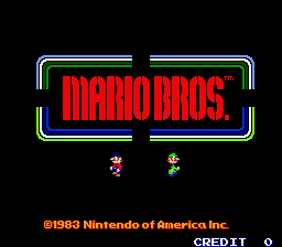 Mario Bros. (US, Revision E) Title Screen